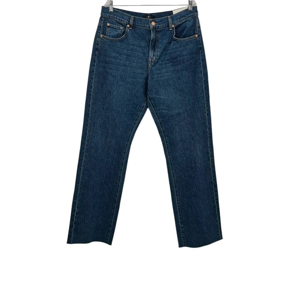 7 For All Mankind Women's Tess Trouser Jeans Wide Leg Size 31